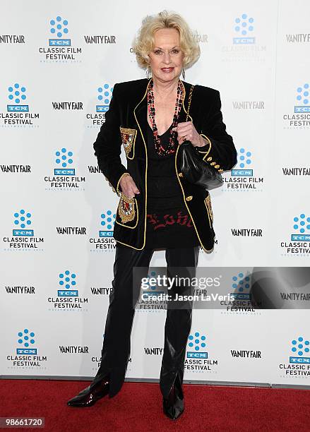 Actress Tippi Hedren attends the 2010 TCM Classic Film Festival opening night gala and premiere of "A Star is Born" at Grauman's Chinese Theatre on...