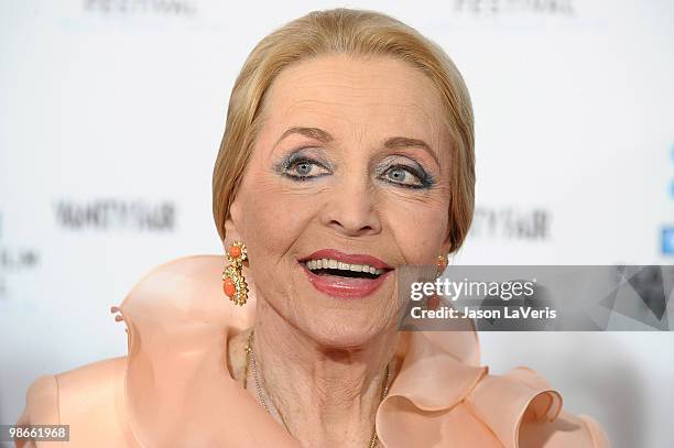 Actress Anne Jeffreys attends the 2010 TCM Classic Film Festival opening night gala and premiere of "A Star is Born" at Grauman's Chinese Theatre on...