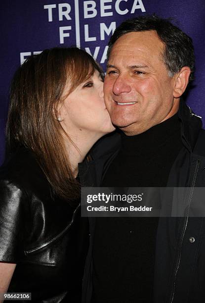Tribeca Film Festival co-founders Jane Rosenthal and Craig Hatkoff attend the premiere of "Letters To Juliet" during the 2010 Tribeca Film Festival...