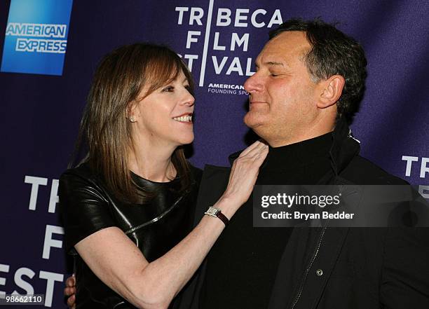 Tribeca Film Festival co-founders Jane Rosenthal and Craig Hatkoff attend the premiere of "Letters To Juliet" during the 2010 Tribeca Film Festival...