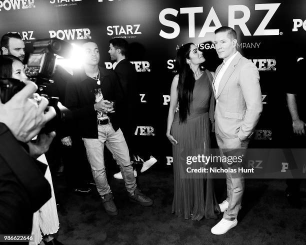 Lela Loren and Joseph Sikora attends the "POWER" Season 5 Premiere at Radio City Music Hall on June 28, 2018 in New York City.
