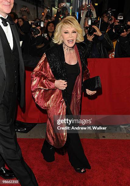 Joan Rivers attends the Broadway Opening of "Promises, Promises" at Broadway Theatre on April 25, 2010 in New York City.
