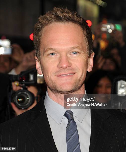 Actor Neil Patrick Harris attends the Broadway Opening of "Promises, Promises" at Broadway Theatre on April 25, 2010 in New York City.