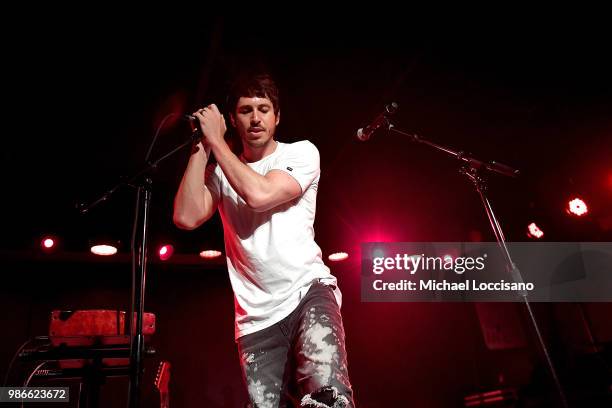 Musician Morgan Evans performs during his 10 in 10 Tour at Mercury Lounge on June 28, 2018 in New York City.