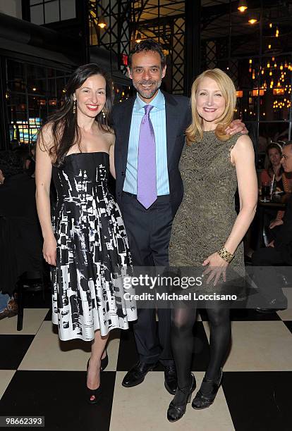 Writer/director Ruba Nadda, actor Alexander Siddig and actress Patricia Clarkson attend the premiere of "Cairo Time" during the 2010 Tribeca Film...