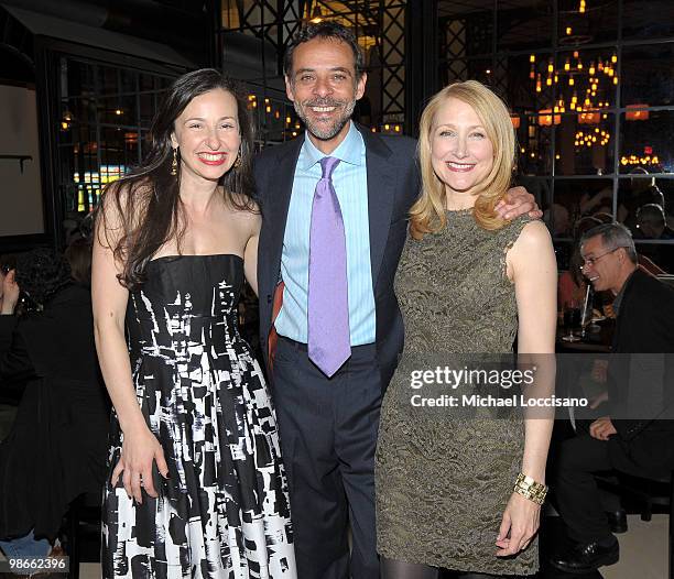 Writer/director Ruba Nadda, actor Alexander Siddig and actress Patricia Clarkson attend the premiere of "Cairo Time" during the 2010 Tribeca Film...