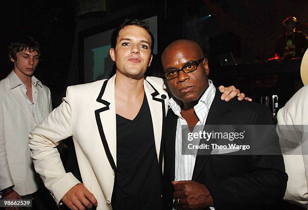 Brandon Flowers of The Killers and L.A. Reid