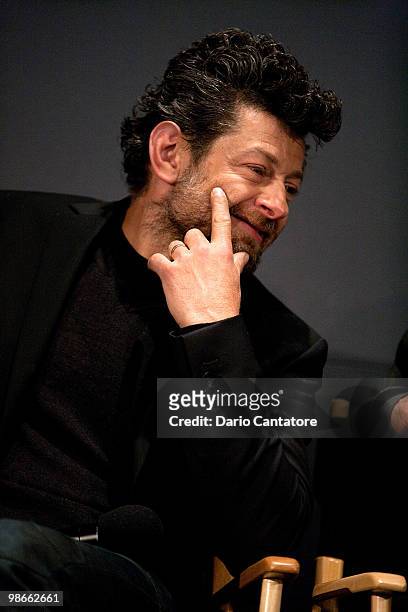 Actor Andy Serkis attends the Apple Store Soho Presents Meet The Filmmaker: "Sex & Drugs & Rock & Roll" at the Apple Store Soho on April 25, 2010 in...