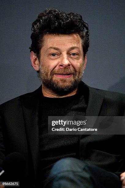 Actor Andy Serkis attends the Apple Store Soho Presents Meet The Filmmaker: "Sex & Drugs & Rock & Roll" at the Apple Store Soho on April 25, 2010 in...