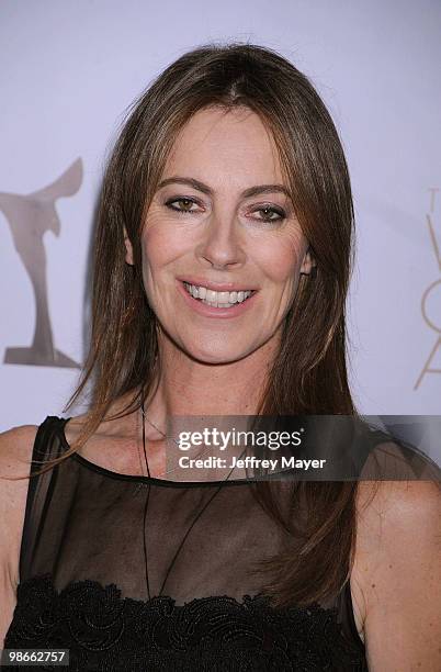 Director/Producer Kathryn Bigelow arrives at the 2010 Writers Guild Awards at Hyatt Regency Century Plaza Hotel on February 20, 2010 in Los Angeles,...