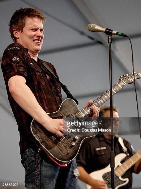 Jonny Lang performs at the 2010 New Orleans Jazz & Heritage Festival Presented By Shell at the Fair Grounds Race Course on April 25, 2010 in New...