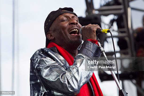 Jimmy Cliff performs at The 2010 Earth Day Climate Rally at the National Mall on April 25, 2010 in Washington, DC.