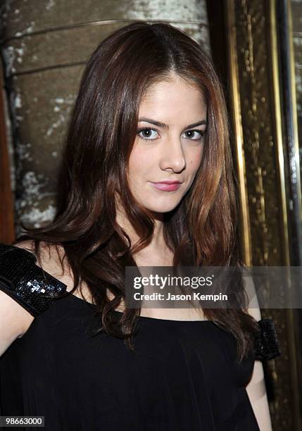 Actress Emily Tremaine attends the "William Vincent" after party during the 2010 Tribeca Film Festival at The Gates on April 25, 2010 in New York...