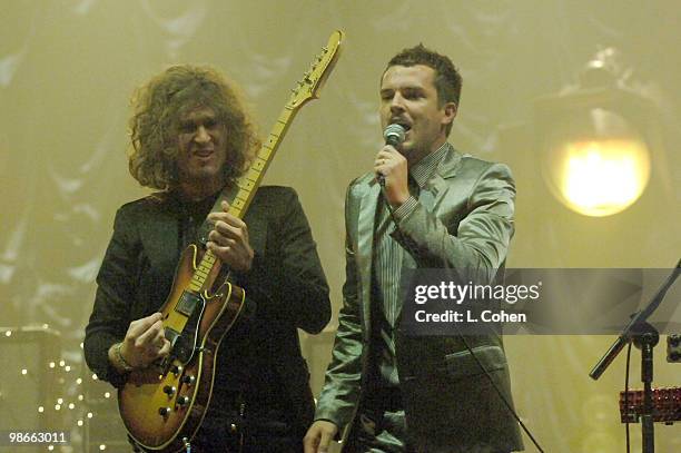 Dave Keuning and Brandon Flowers of The Killers