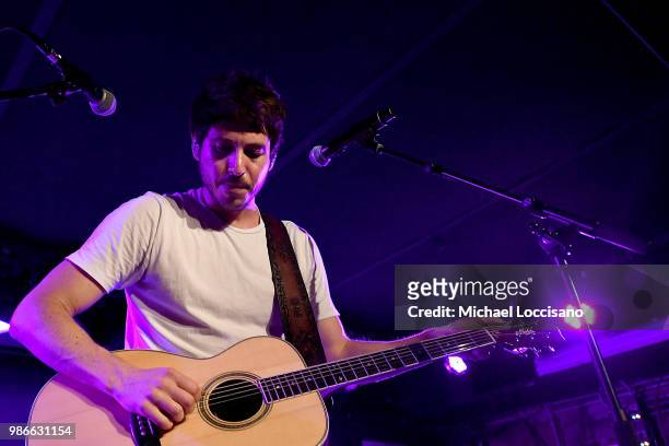 Musician Morgan Evans performs during his 10 in 10 Tour at Mercury Lounge on June 28, 2018 in New York City.