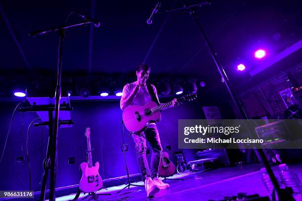 Musician Morgan Evans performs during his 10 in 10 Tour at Mercury Lounge on June 28, 2018 in New York City.