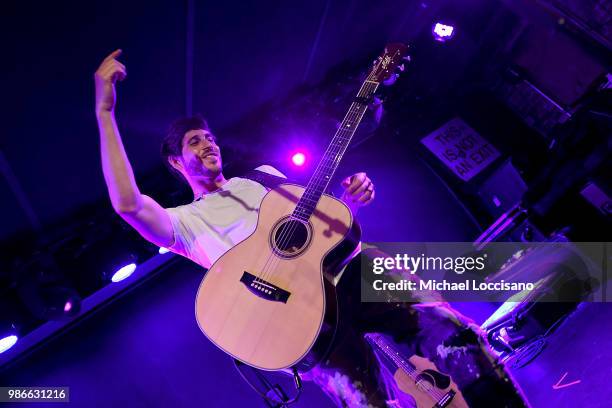 Musician Morgan Evans performs during his 10 in 10 Tour at Mercury Lounge on June 28, 2018 in New York City.