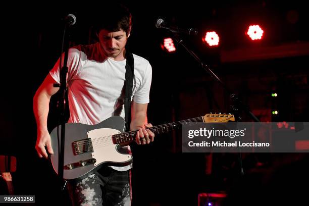 Musician Morgan Evans performs during his 10 in 10 Tour at Mercury Lounge on June 28, 2018 in New York City.