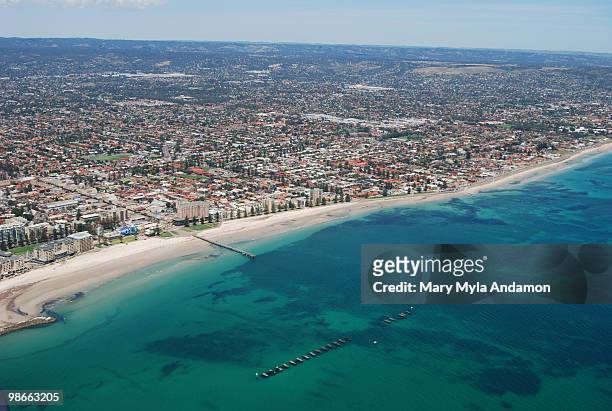 glenelg, south australia - adelaide stock pictures, royalty-free photos & images