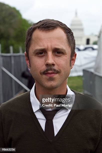 Actor Giovanni Ribisi attends The 2010 Earth Day Climate Rally at the National Mall on April 25, 2010 in Washington, DC.