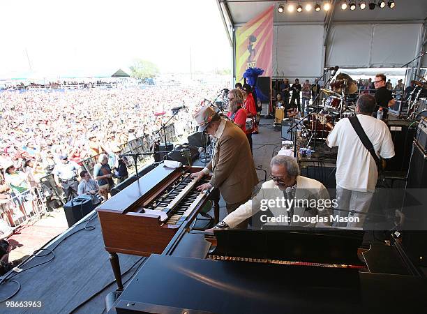 Dr. John, Allen Toussaint, George Porter, Jr. Anders Osborne, Ceryl Neville Tab Benoit Stanton Moore perform with Voice of the Wetlands at the 2010...