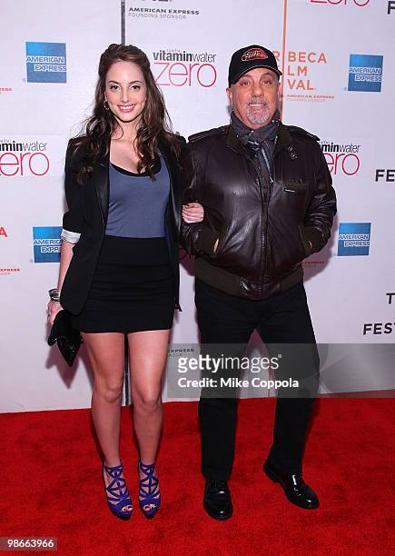 Alexa Joel and singer/songwriter Billy Joel attend the "Last Play at Shea" premiere during the 9th Annual Tribeca Film Festival at the Tribeca...