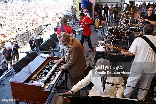 Dr. John, Allen Toussaint, George Porter, Jr. Anders Osborne, Ceryl Neville Tab Benoit Stanton Moore perform with Voice of the Wetlands at the 2010...