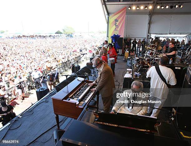 Dr. John, Allen Toussaint, George Porter, Jr. Anders Osborne, Ceryl Neville Tab Benoit Stanton Moore perform with Voice of the Wetlands at the 2010...