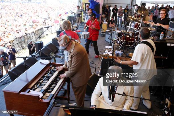 Dr. John, Allen Toussaint, George Porter, Jr. Anders Osborne, Ceryl Neville Tab Benoit Stanton Moore perform with Voice of the Wetlands at the 2010...