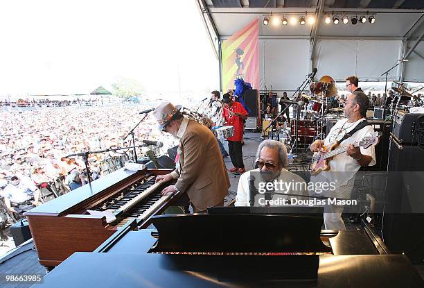 Dr. John, Allen Toussaint, George Porter, Jr. Anders Osborne, Ceryl Neville Tab Benoit Stanton Moore perform with Voice of the Wetlands at the 2010...