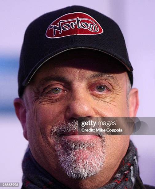 Singer/songwriter Billy Joel attends the "Last Play at Shea" premiere during the 9th Annual Tribeca Film Festival at the Tribeca Performing Arts...