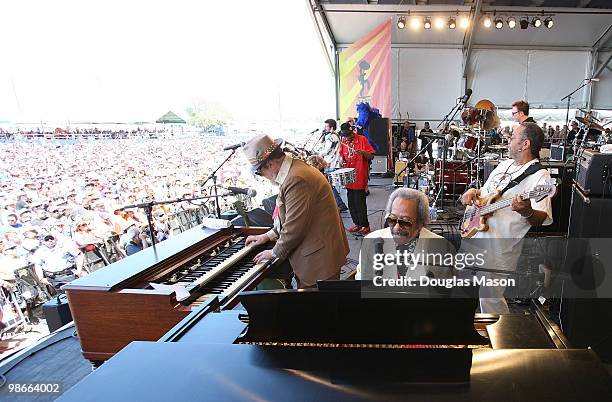 Dr. John, Allen Toussaint, George Porter, Jr. Anders Osborne, Ceryl Neville Tab Benoit Stanton Moore perform with Voice of the Wetlands at the 2010...