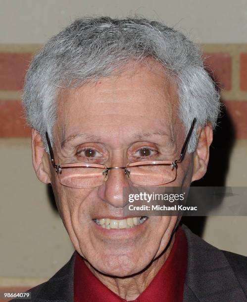 Cinematographer Woody Omens arrives at the gala celebrating legendary director Reza Badiyi on his 80th birthday at Royce Hall on the UCLA Campus on...