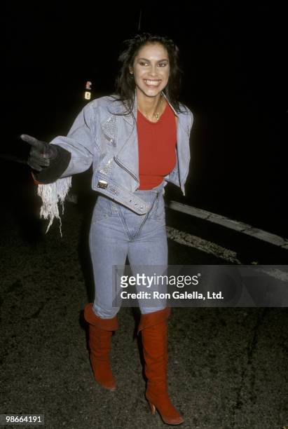 Singer Vanity attends Virgin Records Party on February 23, 1990 at Pazzia Restaurant in Los Angeles, California.