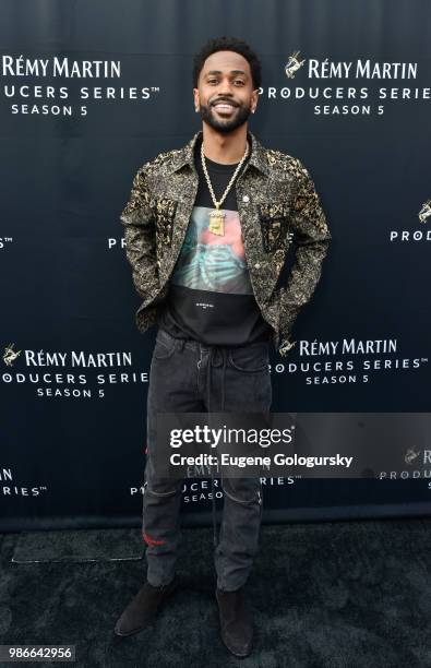 Big Sean attends as Remy Martin Kicks Off Producers Series Season 5 with Big Sean & Mustard in New York City at The Bowery Ballroom on June 28, 2018...