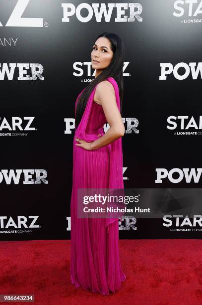 Lela Loren attends the "POWER" Season 5 Premiere at Radio City Music Hall on June 28, 2018 in New York City.