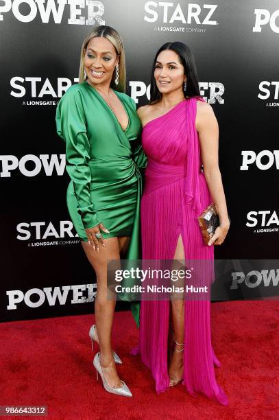 La La Anthony and Lela Loren attend the "POWER" Season 5 Premiere at Radio City Music Hall on June 28, 2018 in New York City.