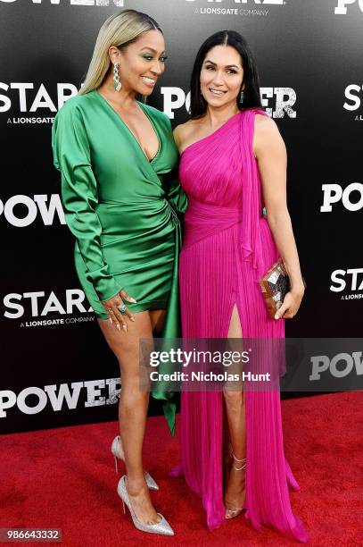 La La Anthony and Lela Loren attend the "POWER" Season 5 Premiere at Radio City Music Hall on June 28, 2018 in New York City.