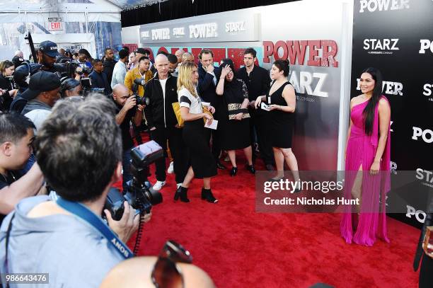 Lela Loren attends the "POWER" Season 5 Premiere at Radio City Music Hall on June 28, 2018 in New York City.