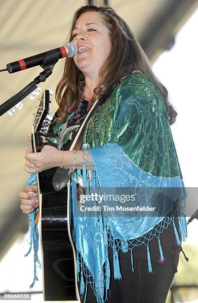 Carlene Carter performs as part of the Stagecoach Music Festival at the Empire Polo Fields on April 25, 2010 in Indio, California.