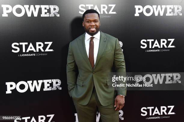 Curtis "50 Cent" Jackson attends the "POWER" Season 5 Premiere at Radio City Music Hall on June 28, 2018 in New York City.