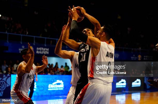 Reggie Heam of USA competes for position against Gustavo Ayon of Mexico during the match between Mexico and USA as part of the FIBA World Cup China...