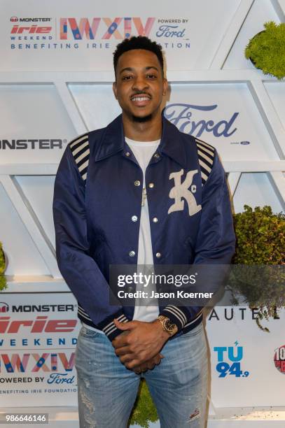 McCollum of the Portland Trail Blazers attends Give From the Heart #InspIRIE at the Fontainebleau Miami Beach during Irie Weekend 2018 on June 28,...