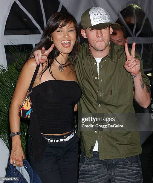 Kelly Hu and Joel Madden of Good Charlotte