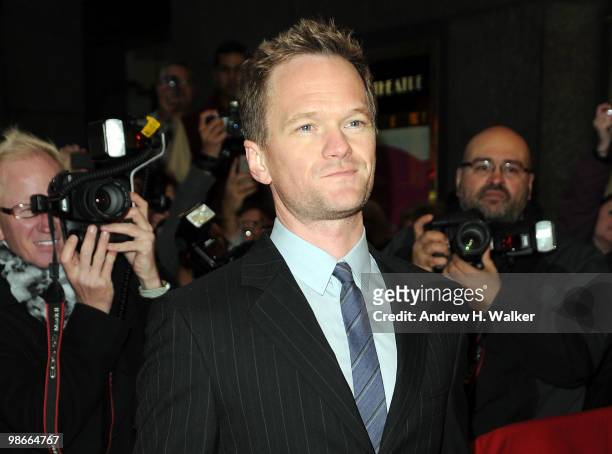 Actor Neil Patrick Harris attends the Broadway Opening of "Promises, Promises" at Broadway Theatre on April 25, 2010 in New York City.