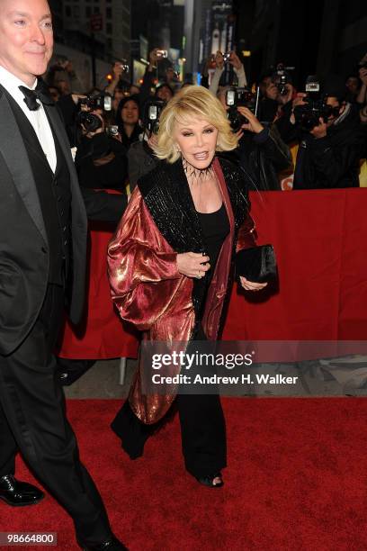 Joan Rivers attends the Broadway Opening of "Promises, Promises" at Broadway Theatre on April 25, 2010 in New York City.