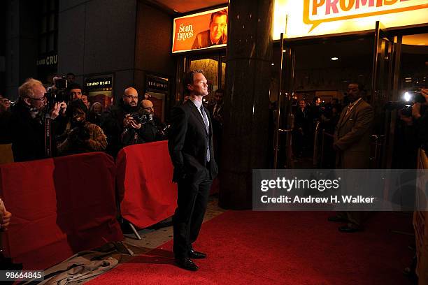 Actor Neil Patrick Harris attends the Broadway Opening of "Promises, Promises" at Broadway Theatre on April 25, 2010 in New York City.