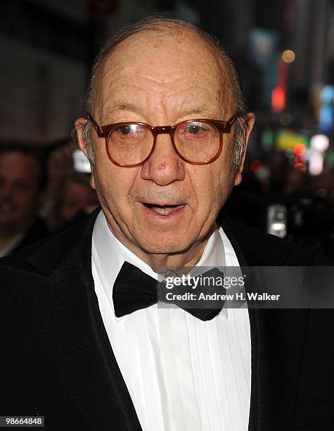 Neil Simon attends the Broadway Opening of "Promises, Promises" at Broadway Theatre on April 25, 2010 in New York City.