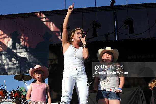 Singer Heidi Newfield performs during day 2 of Stagecoach: California's Country Music Festival 2010 held at The Empire Polo Club on April 25, 2010 in...