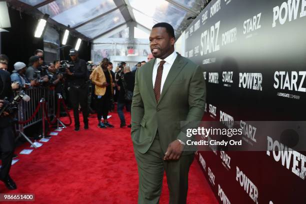 Curtis "50 cent" Jackson attends the Starz "Power" The Fifth Season NYC Red Carpet Premiere Event & After Party on June 28, 2018 in New York City.